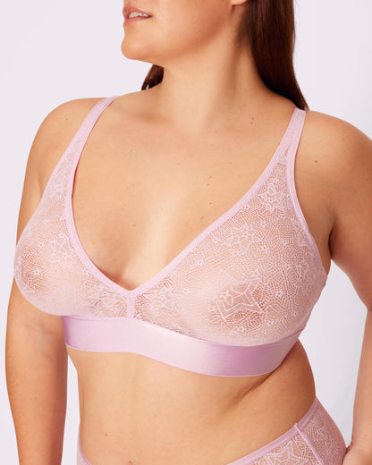 Plunge Bralette | Silky Lace | Archive (Purple Haze Lace)