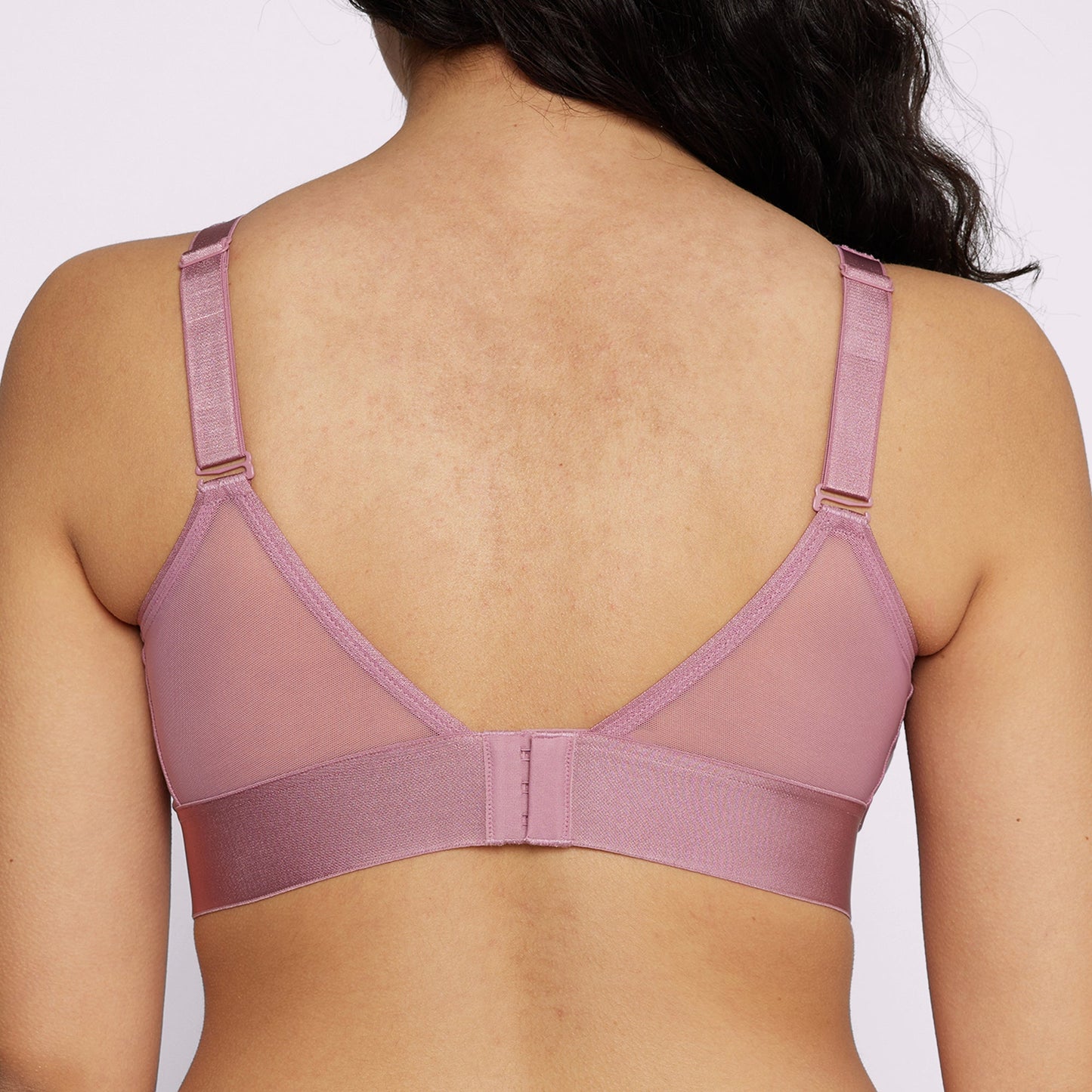 Plunge Bralette | Silky Mesh | Archive (Rose Petal)