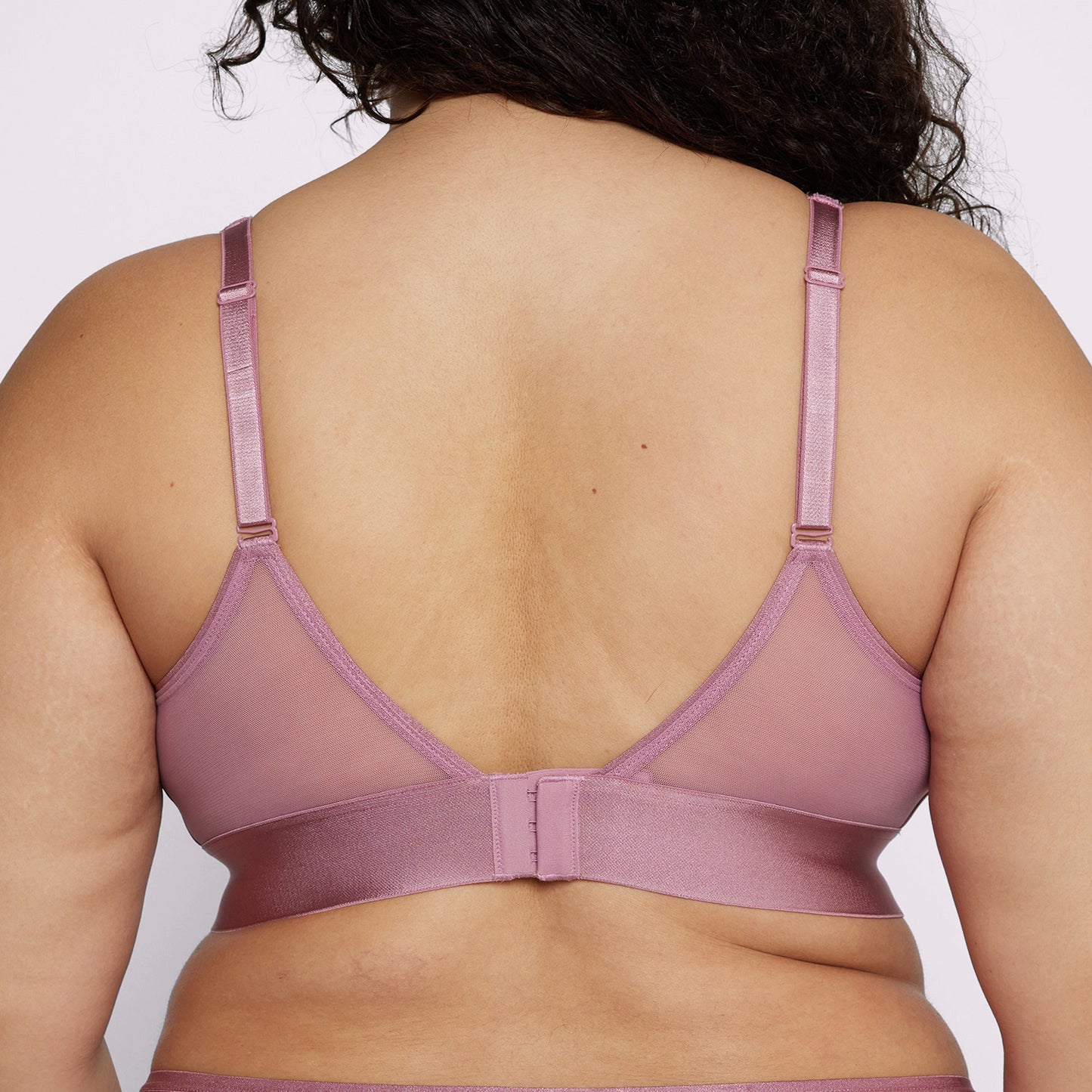 Plunge Bralette | Silky Mesh | Archive (Rose Petal)