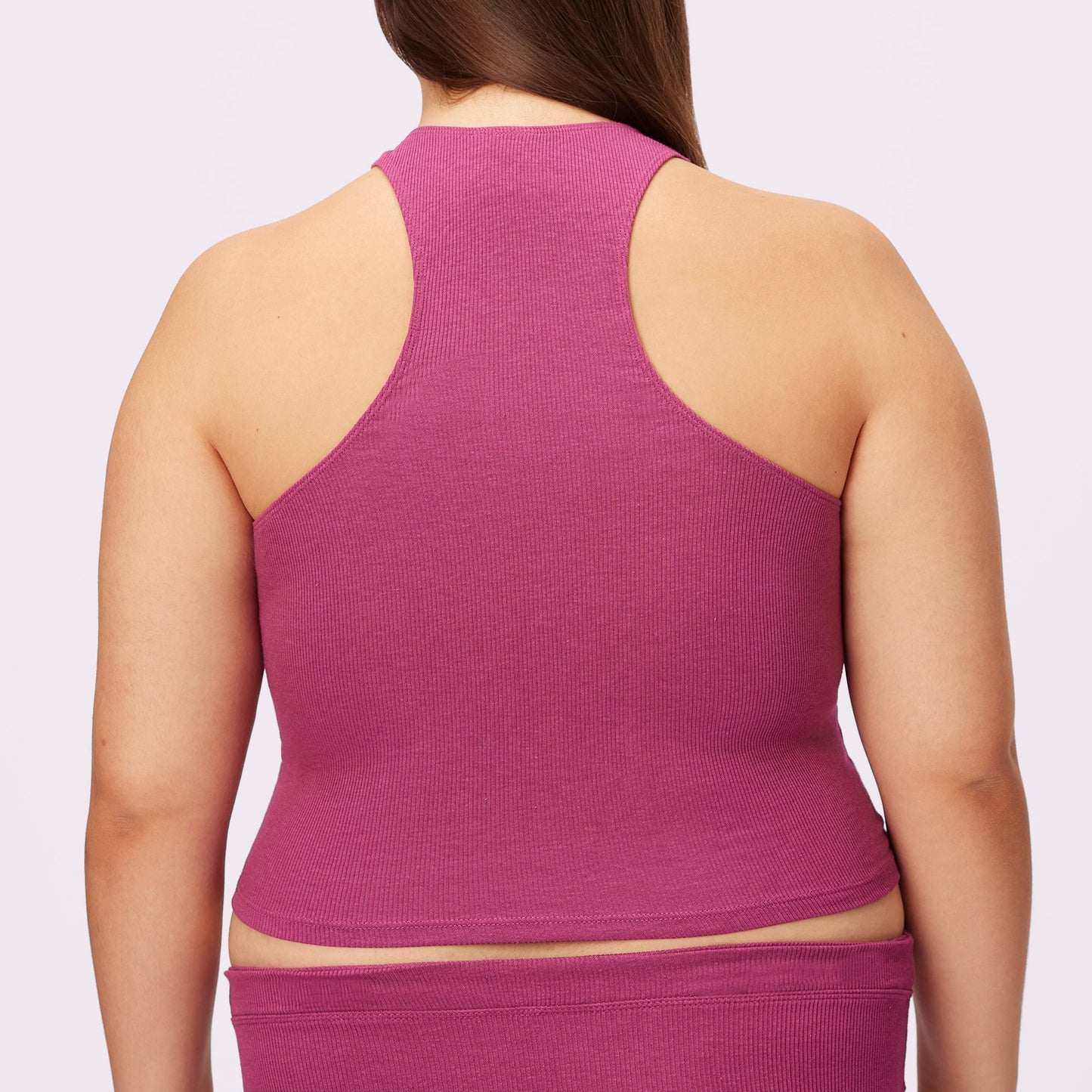 Lush Essential Racer Tank | Lush Rib | Archive (Black Cherry)