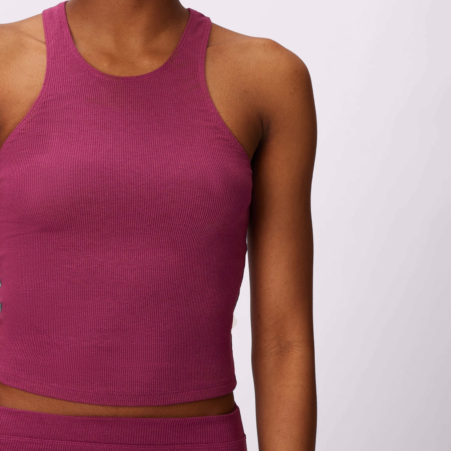 Lush Essential Racer Tank | Lush Rib | Archive (Black Cherry)