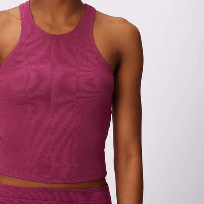 Lush Essential Racer Tank | Lush Rib | Archive (Black Cherry)