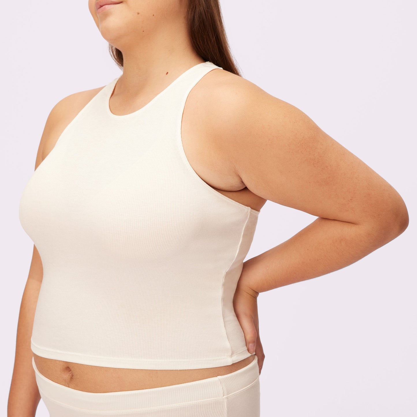 Lush Essential Racer Tank | Lush Rib | Archive (Cloud)