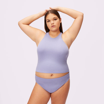 Lush Essential Racer Tank | Lush Rib | Archive (Lilac Freeze)