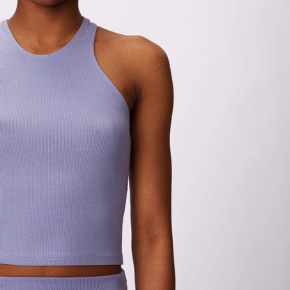 Lush Essential Racer Tank | Lush Rib | Archive (Lilac Freeze)