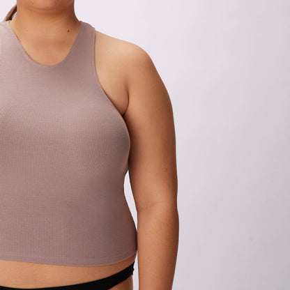 Lush Essential Racer Tank | Lush Rib | Archive (Sandcastle)