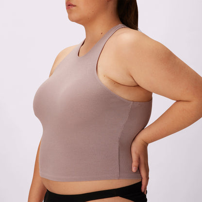 Lush Essential Racer Tank | Lush Rib | Archive (Sandcastle)