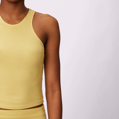 Lush Essential Racer Tank | Lush Rib | Archive (Honeydew)