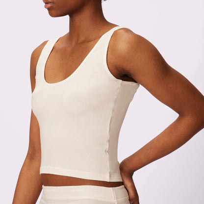 Scoop Tank | Lush Rib | Archive (Cloud)