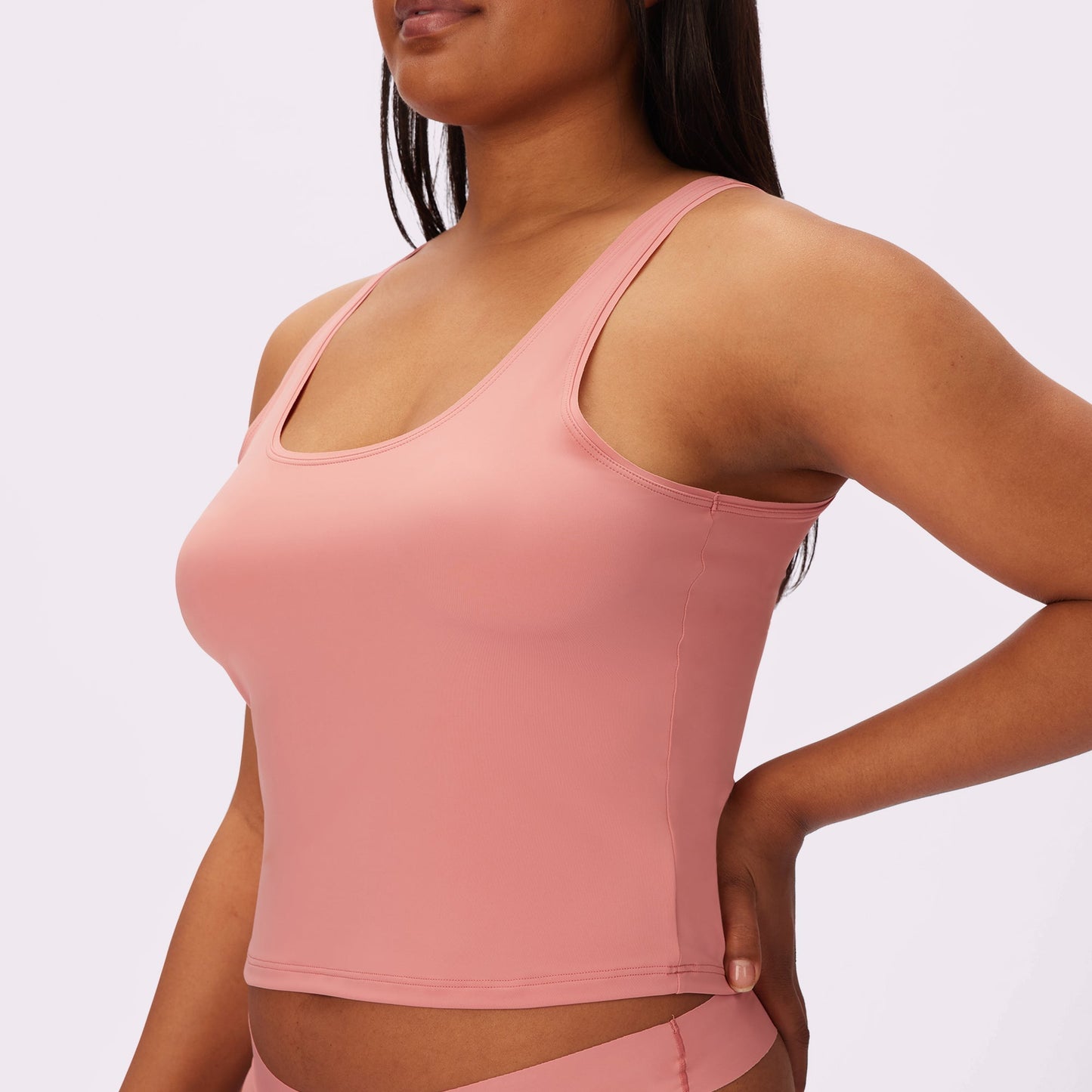 Scoop Neck Tank | Seamless Universal (Pink Canyon)