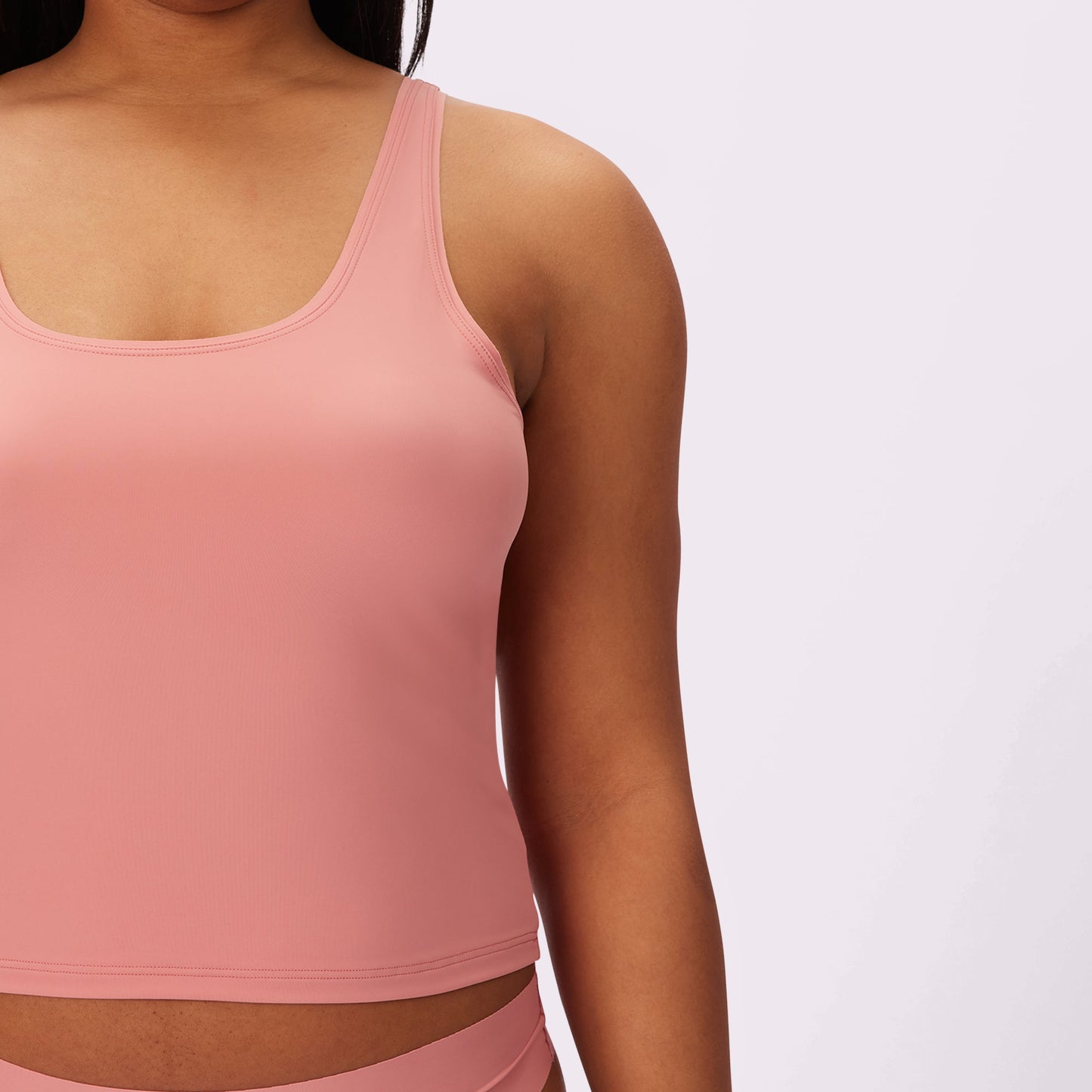 Scoop Neck Tank | Seamless Universal (Pink Canyon)