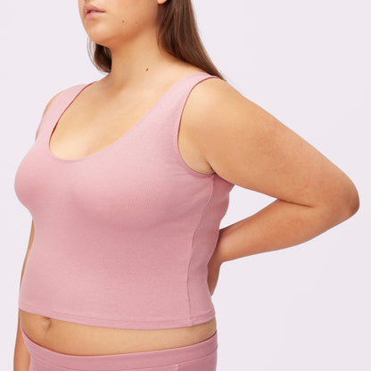 Scoop Tank | Lush Rib | Archive (Rose Petal)