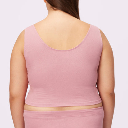 Scoop Tank | Lush Rib | Archive (Rose Petal)