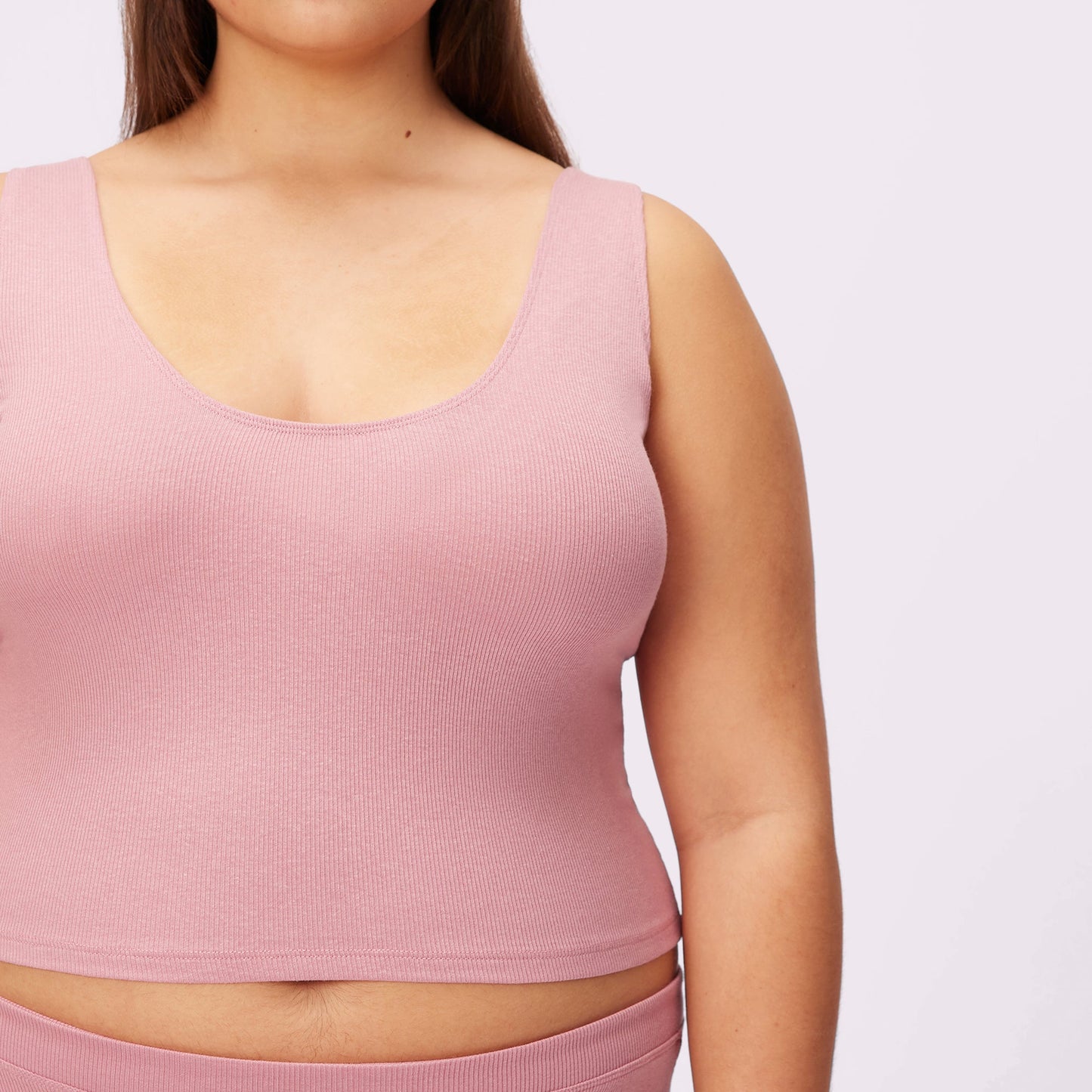 Scoop Tank | Lush Rib | Archive (Rose Petal)