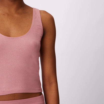 Scoop Tank | Lush Rib | Archive (Rose Petal)