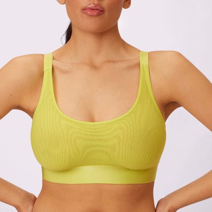 Luxe Mesh Scoop Bralette | Silky Mesh (Eightball)