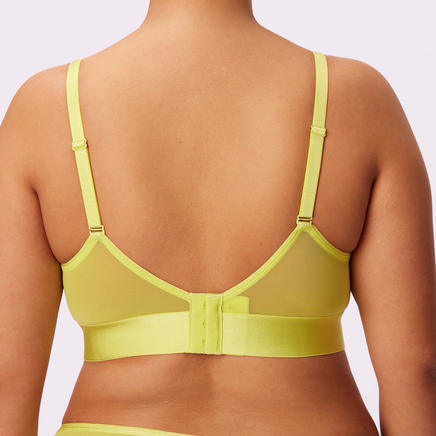 Luxe Mesh Scoop Bralette | Silky Mesh (Eightball)