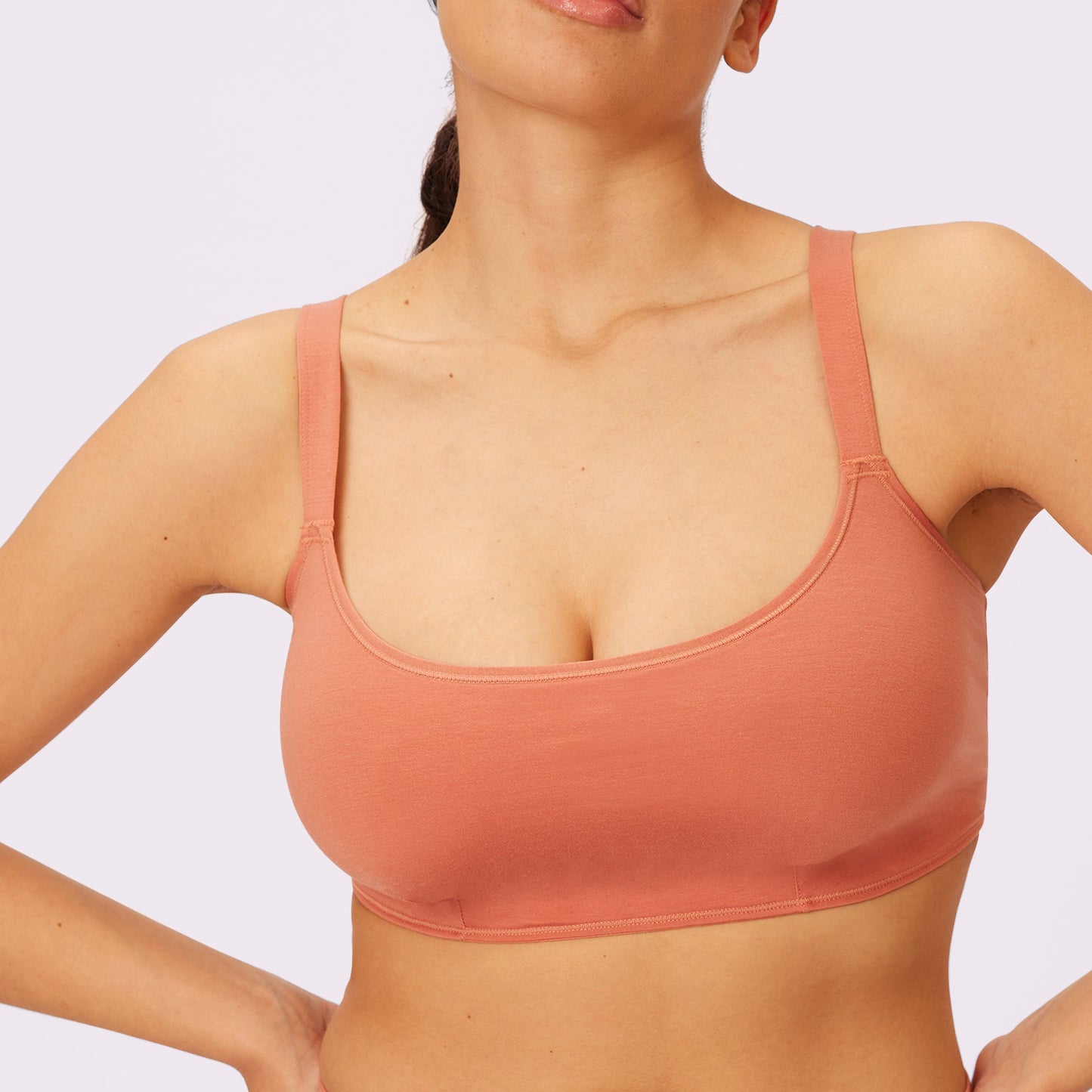 Vintage Soft Scoop Bralette | New:Cotton | Archive (Gingersnap)