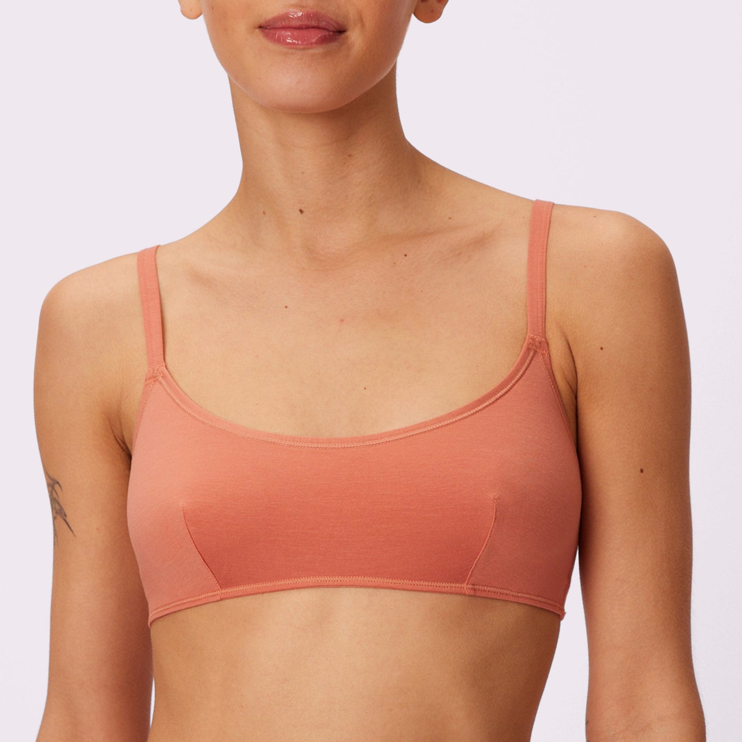 Vintage Soft Scoop Bralette | New:Cotton | Archive (Gingersnap)