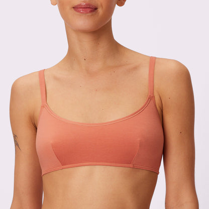 Vintage Soft Scoop Bralette | New:Cotton | Archive (Gingersnap)