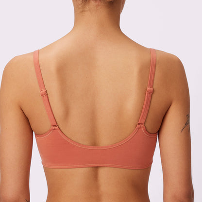 Vintage Soft Scoop Bralette | New:Cotton | Archive (Gingersnap)