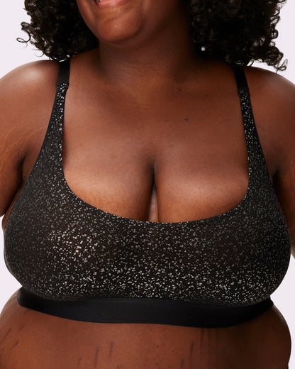 Luxe Mesh Scoop Bralette | Silky Mesh (Eightball)