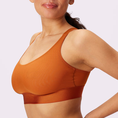 Luxe Mesh Scoop Bralette | Silky Mesh (Eightball)