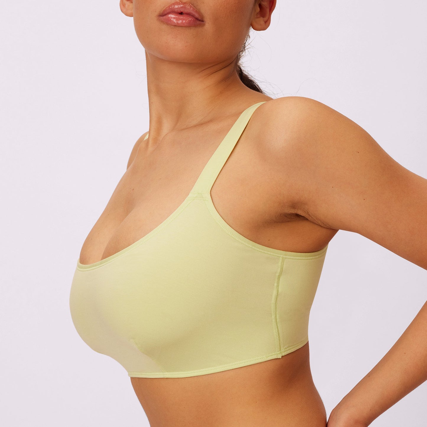 Vintage Soft Scoop Bralette | New:Cotton | Archive (Lime Fizz)