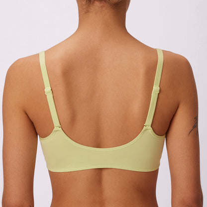 Vintage Soft Scoop Bralette | New:Cotton | Archive (Lime Fizz)