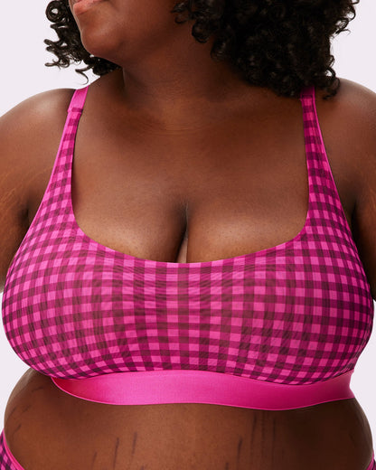 Luxe Mesh Scoop Bralette | Silky Mesh (Eightball)