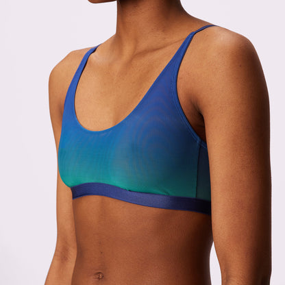 Luxe Mesh Scoop Bralette | Silky Mesh (Eightball)