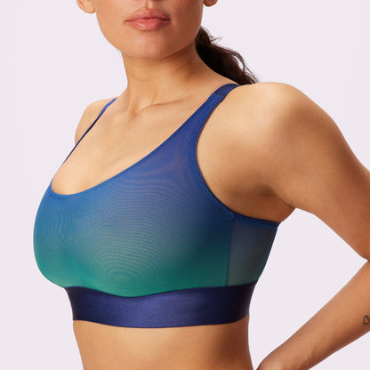 Luxe Mesh Scoop Bralette | Silky Mesh (Eightball)