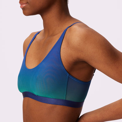 Luxe Mesh Scoop Bralette | Silky Mesh (Eightball)