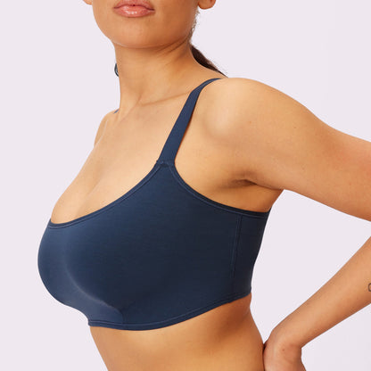 Vintage Soft Scoop Bralette | New:Cotton | Archive (Midnight)