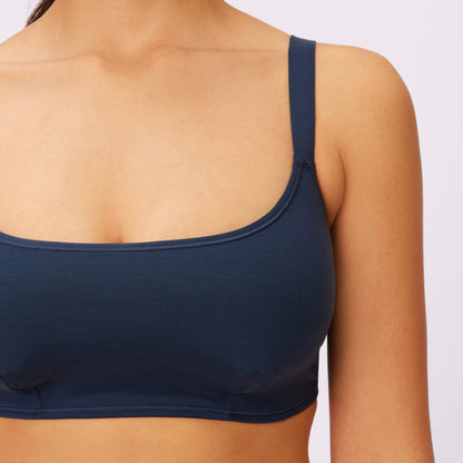 Vintage Soft Scoop Bralette | New:Cotton | Archive (Midnight)