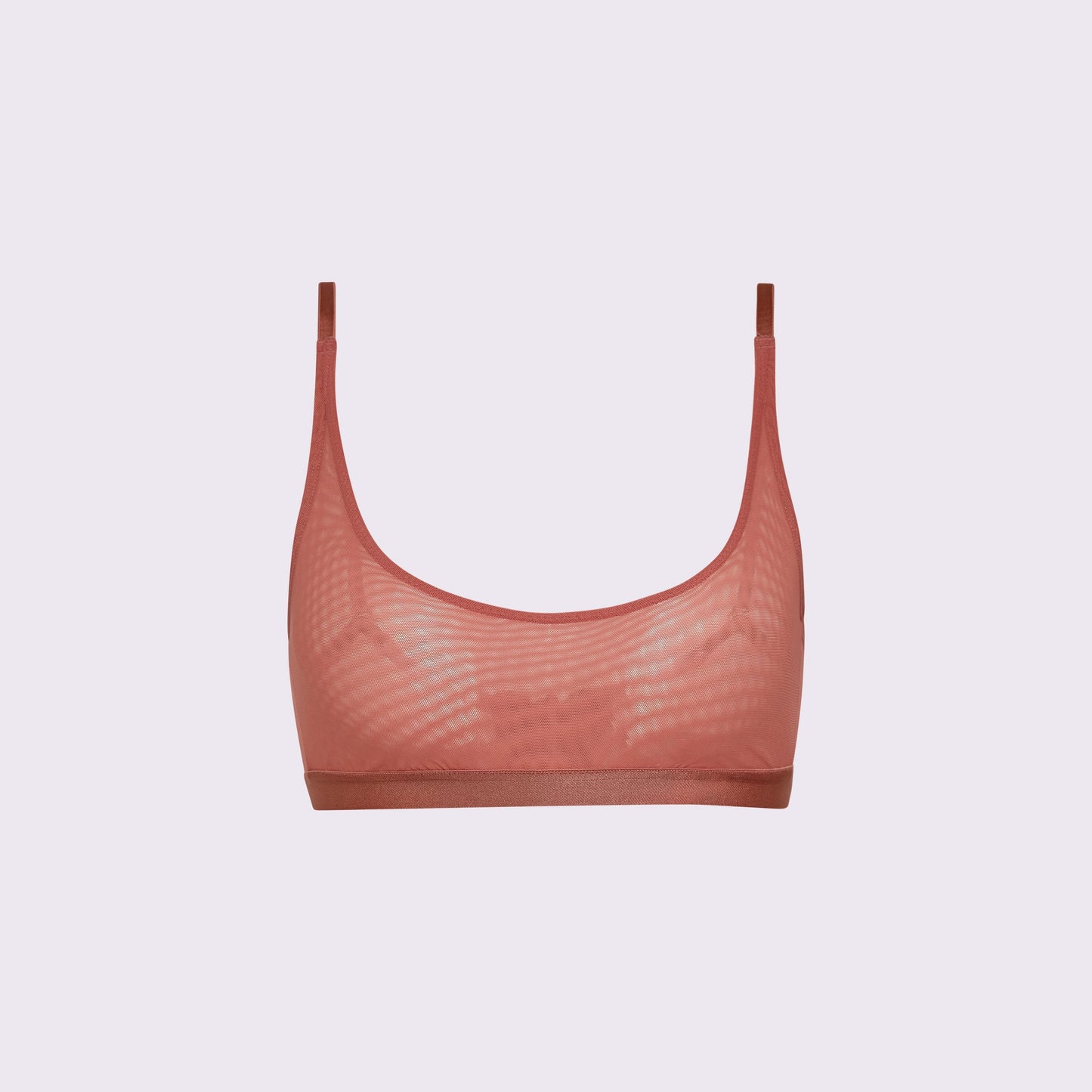 Luxe Mesh Scoop Bralette | Silky Mesh (Eightball)