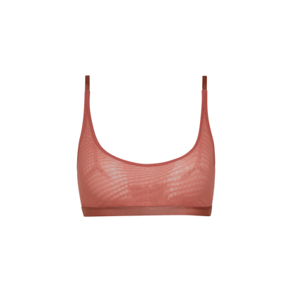 Luxe Mesh Scoop Bralette | Silky Mesh (Eightball)