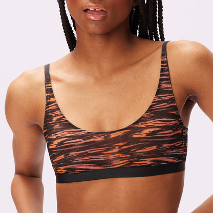 Luxe Mesh Scoop Bralette | Silky Mesh (Eightball)