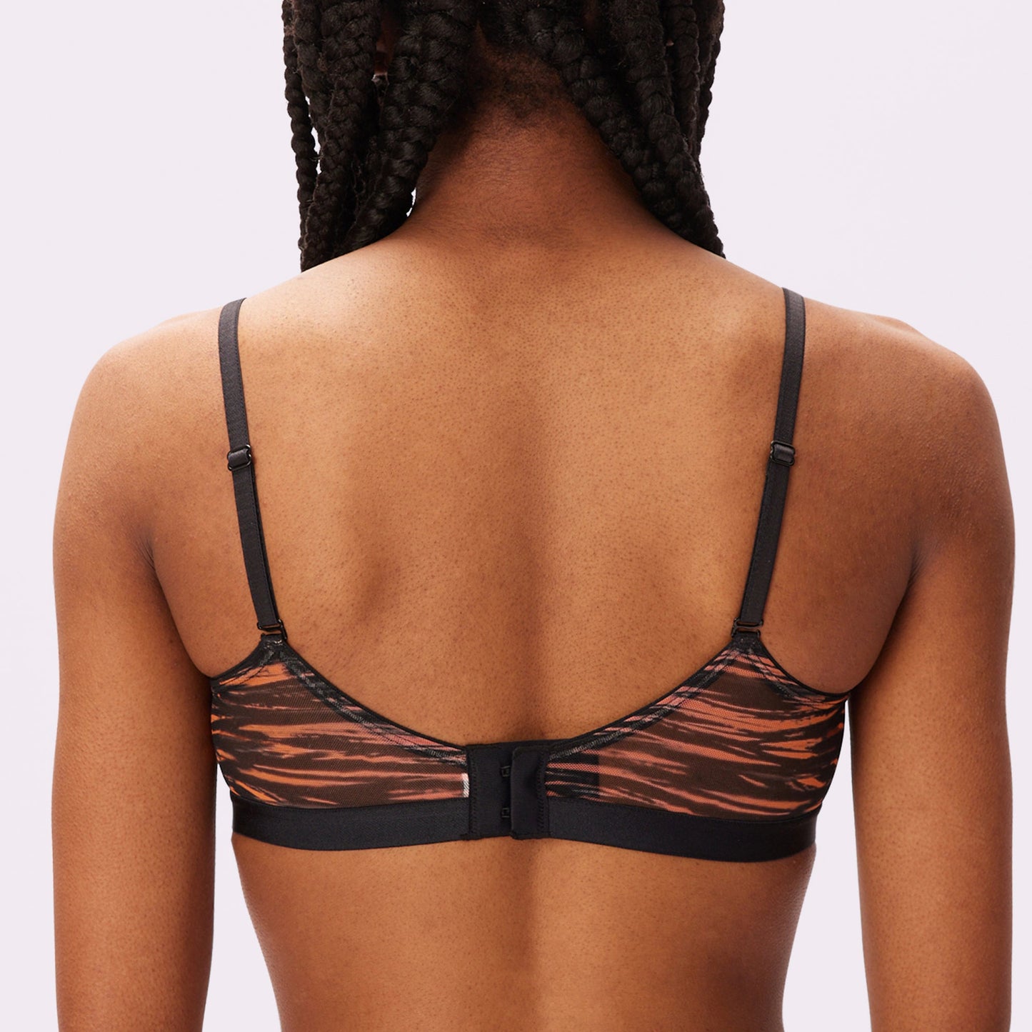 Luxe Mesh Scoop Bralette | Silky Mesh (Eightball)