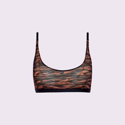 Luxe Mesh Scoop Bralette | Silky Mesh (Eightball)