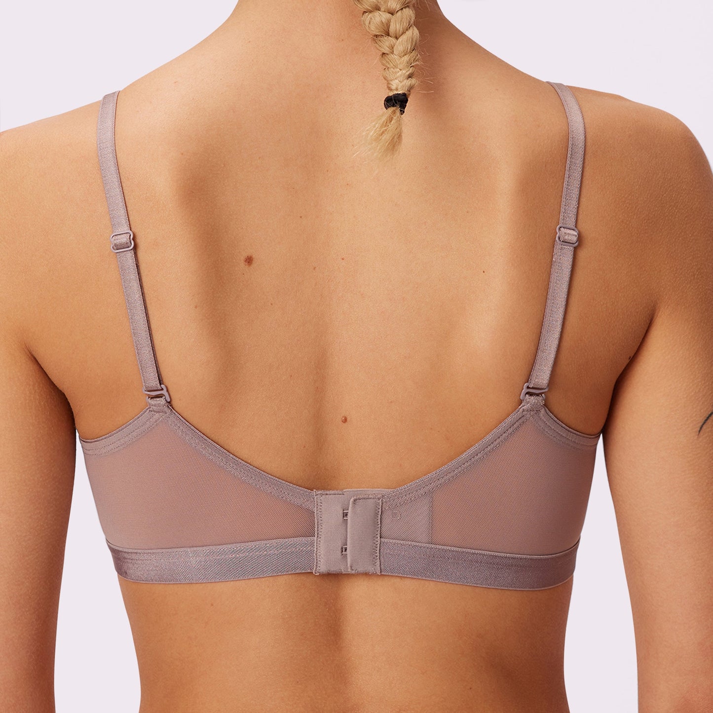 Luxe Mesh Scoop Bralette | Silky Mesh (Eightball)