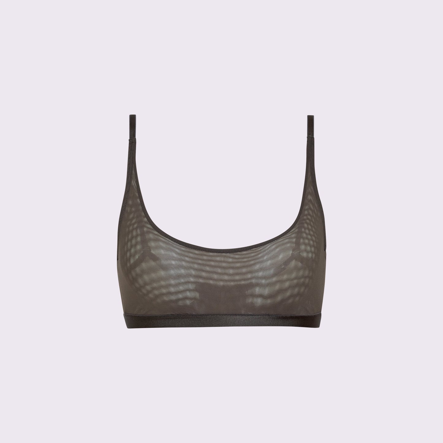 Luxe Mesh Scoop Bralette | Silky Mesh (Eightball)