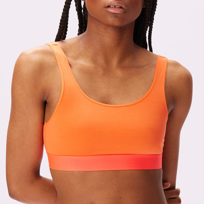 Plunge Back Scoop Bralette | New:Cotton | Archive (Spritz)