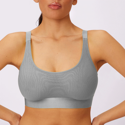 Luxe Mesh Scoop Bralette | Silky Mesh (Eightball)