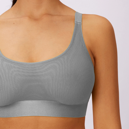 Luxe Mesh Scoop Bralette | Silky Mesh (Eightball)