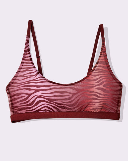 Luxe Mesh Scoop Bralette | Silky Mesh (Eightball)