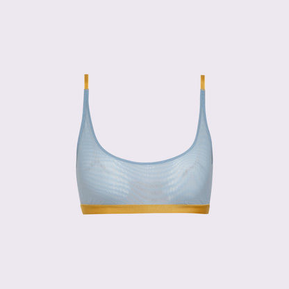 Luxe Mesh Scoop Bralette | Silky Mesh (Eightball)