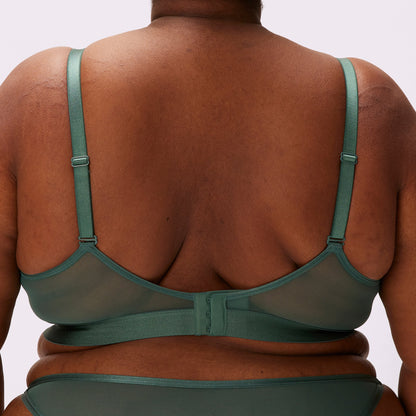 Luxe Mesh Scoop Bralette | Silky Mesh (Eightball)
