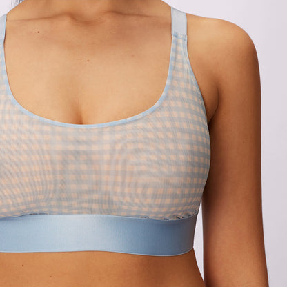 Luxe Mesh Scoop Bralette | Silky Mesh (Eightball)