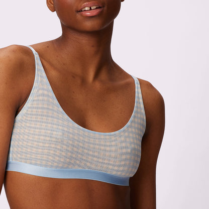 Luxe Mesh Scoop Bralette | Silky Mesh (Eightball)